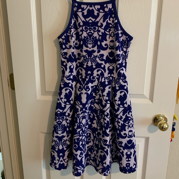 Royal Blue Sleeveless Dress - Picture 1 of 2